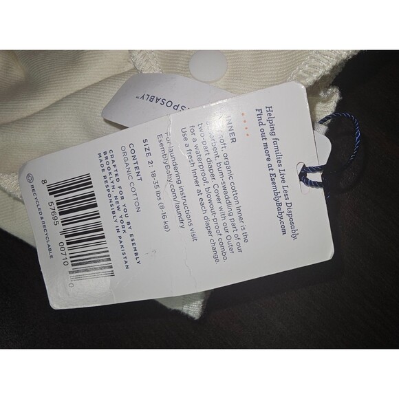 Lot 3 Baby Boy Clothes NWT Pajama Set 3M + Esembly Diaper Size 2 + Zipadee-Zip - Picture 6 of 9